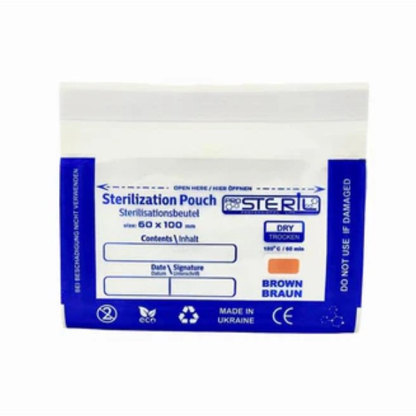 Σακούλα αποστείρωσης ProSteril 60x200 combi (διαφανής) 100 τεμάχια.