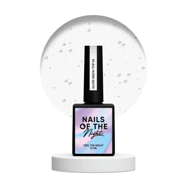 NAILSOFTHENIGHT Silver Snow top 02,10ml