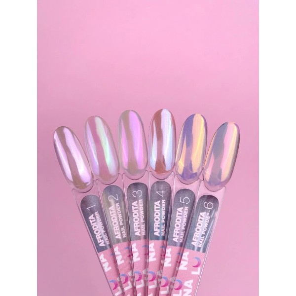 Luna set of Afrodita nail rubs 6 pieces