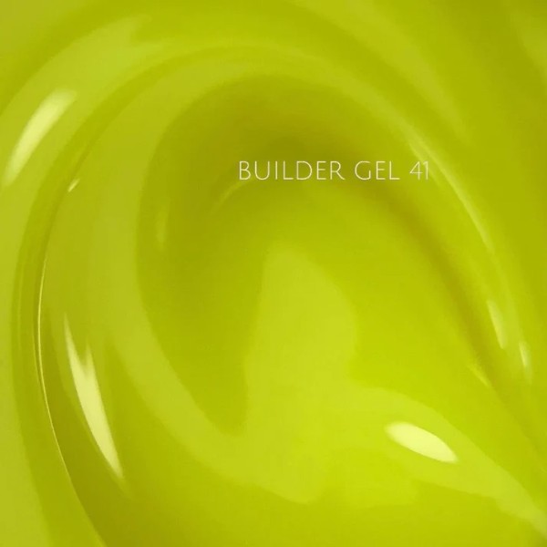 NAILSOFTHEDAY Builder Gel 41 — intense lemon yellow gel for nail extensions, 15 ml