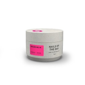 NAILSOFTHEDAY Builder Gel 46 — intense pink gel for nail extensions, 15 ml