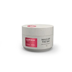 NAILSOFTHEDAY Builder gel 50 Vitrage — red stained-glass builder gel for nail extensions, 15 ml