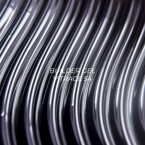 NAILSOFTHEDAY Builder gel 54 Vitrage — black stained-glass builder gel for nail extensions, 15 ml