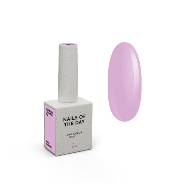 NAILSOFTHEDAY Gel Polish Cashmere — pastel lilac gel polish with one-coat coverage, 10 ml