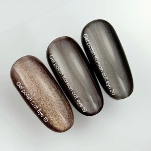 NAILSOFTHEDAY Korean Cat Eye 19 — a warm dark brown cat eye gel polish. 6 ml.