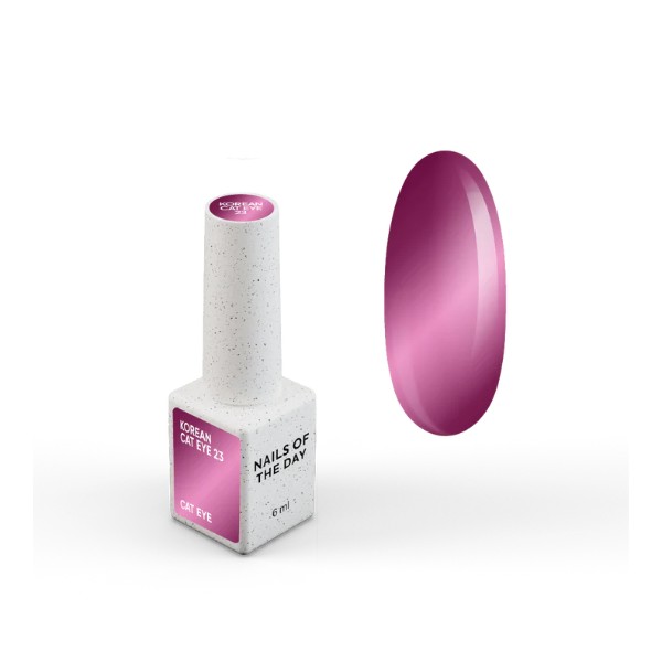 NAILSOFTHEDAY Korean Cat Eye 23 — a pink-purple cat eye gel polish. 6 ml.