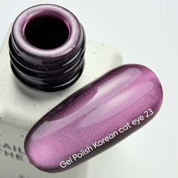 NAILSOFTHEDAY Korean Cat Eye 23 — a pink-purple cat eye gel polish. 6 ml.