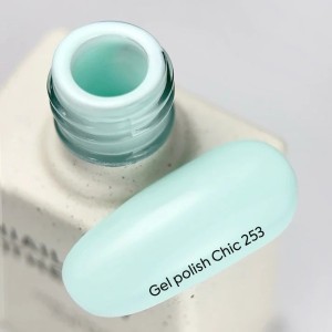 NAILSOFTHEDAY Gel Polish Chic — a pastel turquoise gel polish with full one-coat coverage, 10 ml.