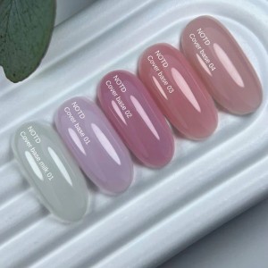 Nailsoftheday Cover base NEW Formula 04 — translucent powder-pink base coat for nails, 30 ml