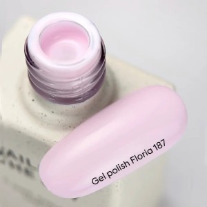 NAILSOFTHEDAY Gel Polish Floria — pastel pink gel polish with full one-coat coverage, 10 ml.