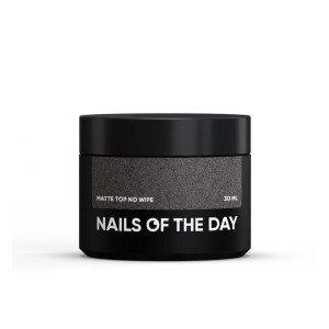 NAILSOFTHEDAY Matte top no wipe – matte top without a sticky layer for nails, 30 ml