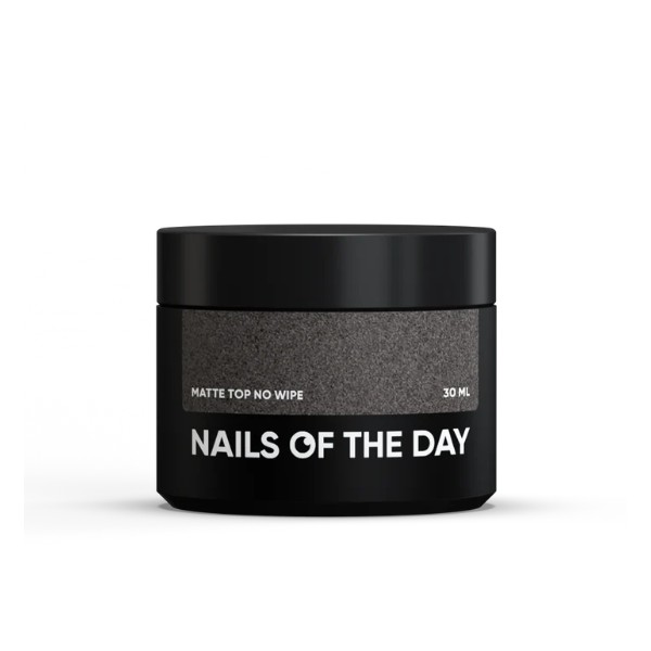 NAILSOFTHEDAY Matte top no wipe – matte top without a sticky layer for nails, 30 ml