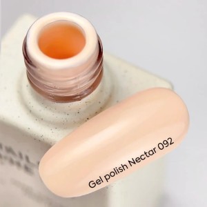 NAILSOFTHEDAY Gel Polish Nectar — pastel peach gel polish with full one-coat coverage, 10 ml.