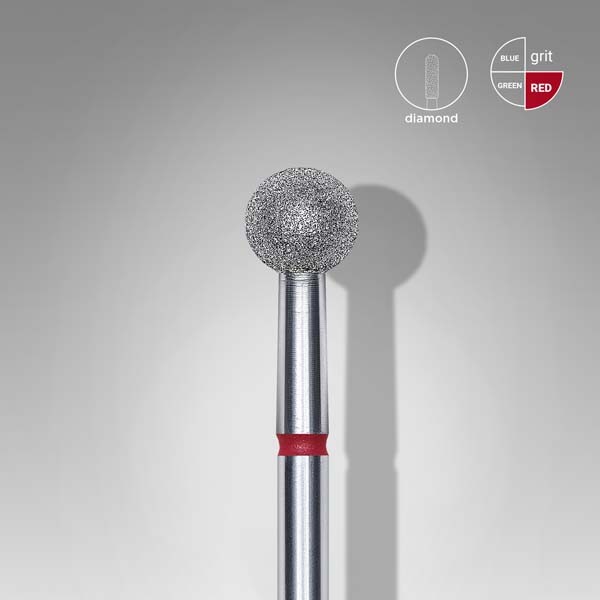 Φρέζα Διαμαντιού Σφαίρα 5 mm (Κόκκινη – EXPERT)