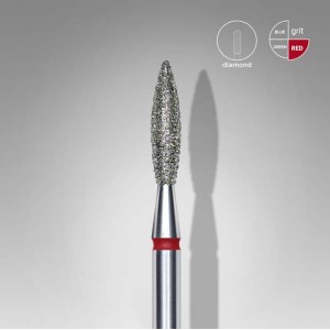 Φρέζα Διαμαντιού Φλόγα 2,3 mm (Κόκκινη – EXPERT) 10 mm