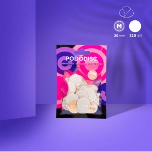 Αναλώσιμες λευκές λίμες για δίσκο πεντικιούρ PODODISC M EXPERT 320 grit (50 τεμάχια)