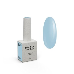 NAILSOFTHEDAY Gel Polish Puresky — pastel sky-blue gel polish with full one-coat coverage, 10 ml.
