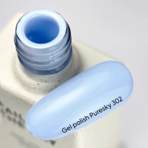 NAILSOFTHEDAY Gel Polish Puresky — pastel sky-blue gel polish with full one-coat coverage, 10 ml.