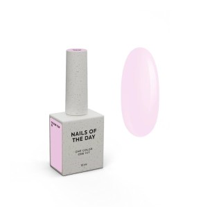 NAILSOFTHEDAY Color top 01 - pale pink top without sticky layer for nails, 10 ml